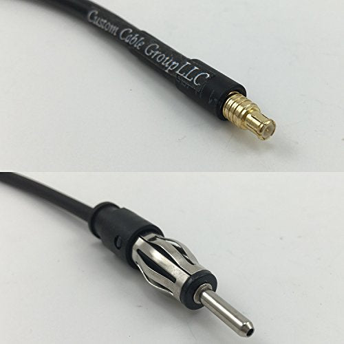 12 inch RG188 MCX MALE to AM/FM MALE Pigtail Jumper RF coaxial cable 50ohm Quick USA Shipping