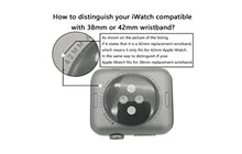 Load image into Gallery viewer, SHGM Bling Band Compatible with Apple Watch Band 42mm 44mm Watch SeriesSE/7/6/5/4/3/2/1/SE, Diamond Rhinestone Stainless Steel Metal Wristband Strap (Rose Gold 42/44mm and White Diamond)

