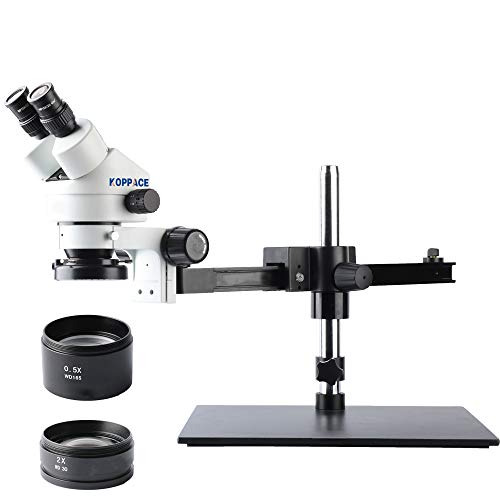 KOPPACE 3.5X-90X Binocular Stereo Microscope Eyepiece WF10X/20 WF20X/10 Sliding Bracket Mobile Phone Repair Microscope