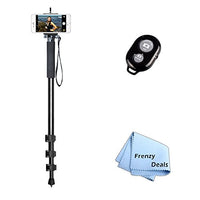 72 Monopod with Quick Release Plate for All Smartphones, Phablets, Cameras & Camcorders + Frenzy Deals Microfiber Cloth