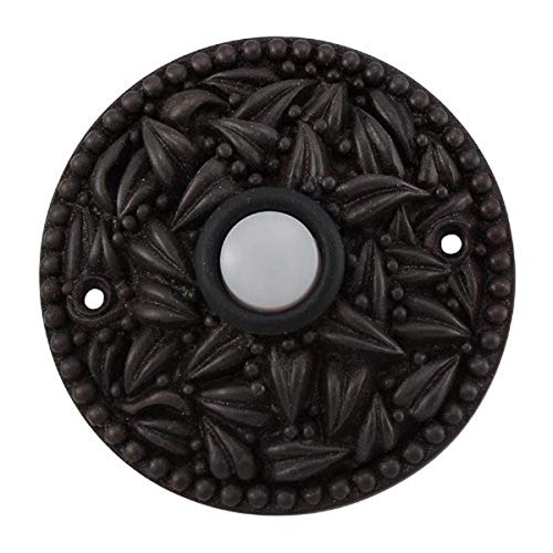 Vicenza Designs D4013 San Michele Round Doorbell, Oil-Rubbed Bronze