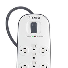 Load image into Gallery viewer, Belkin 12-Outlet Advanced Power Strip Surge Protector with 8-Foot Power Cord and Telephone / Coaxial Protection, 4000 Joules (BV112230-08)
