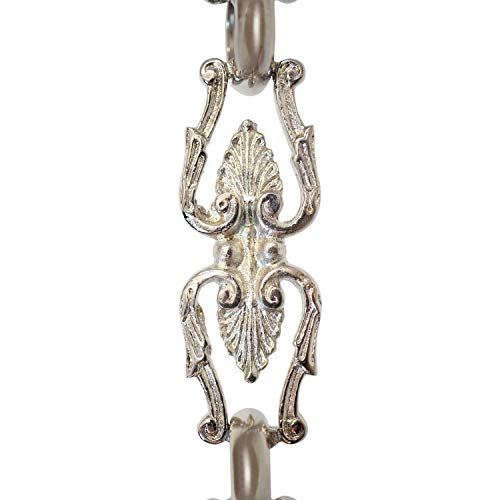 RCH Hardware CH-35-PN Brass Chandelier Chain, Polished Nickel (1 Foot)