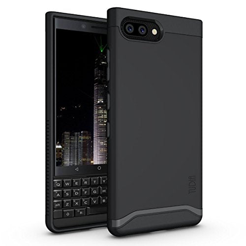 BlackBerry KEY2 Case, TUDIA [Merge Series] V2 Heavy Duty Extreme Protection/Rugged with Dual Layer Slim Precise Cutouts Case for BlackBerry KEY2 [NOT Compatible with KEY2 LE] (Matte Black)