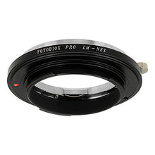 Load image into Gallery viewer, Fotodiox Pro Lens Mount Adapter, Leica M Lens to Sony Alpha NEX Camera, fits Sony NEX-3, NEX-5, NEX-5N, NEX-7, NEX-7N, NEX-C3, NEX-F3, Sony Camcorder NEX-VG10, VG20, FS-100, FS-700, fits Leica M lens,
