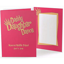 Load image into Gallery viewer, Our Colorful Daddy Daughter Dance 5x7 Photo Folder Our Price is for 50 Units - 5x7
