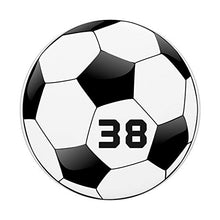 Load image into Gallery viewer, Soccer Ball Player Jersey Number 38 Sports Kids Gift Futbol

