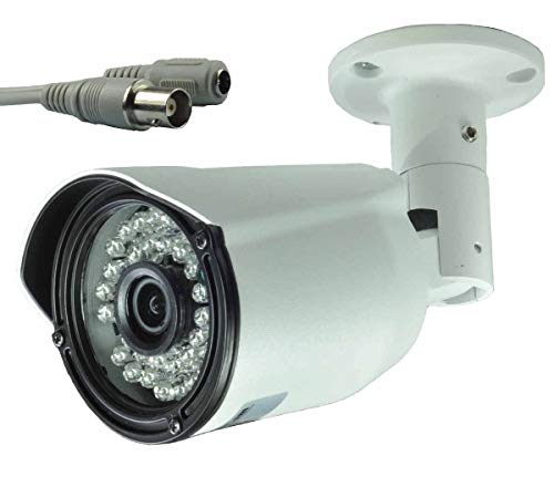 BlueFishCam Analog CCTV Camera Outdoor Lens 3.6mm CMOS 1000TVL 36 LED Infrared Color Waterproof with IR-Cut Day/Night Vision Security Camera