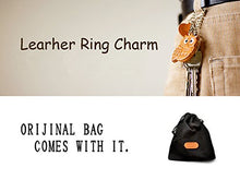 Load image into Gallery viewer, Maltese Leather Dog Bag/Key Ring Charm VANCA CRAFT-Collectible Keychain Made in Japan
