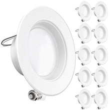 Load image into Gallery viewer, Sunco Lighting 10 Pack 4 Inch LED Recessed Downlight, Baffle Trim, Dimmable, 11W=60W, 2700K Soft White, 660 LM, Damp Rated, Simple Retrofit Installation - UL + Energy Star
