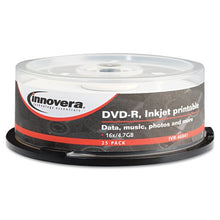 Load image into Gallery viewer, Innovera DVD-R Inkjet Printable Recordable Disc
