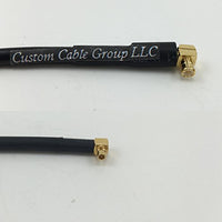 12 inch RG188 MCX MALE ANGLE to MMCX MALE ANGLE Pigtail Jumper RF coaxial cable 50ohm Quick USA Shipping