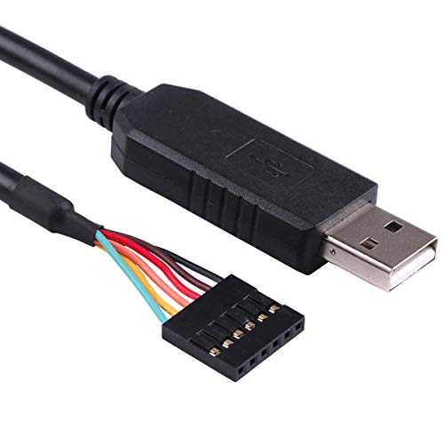 FTDI Chipset USB to Serial TTL 3.3V UART Level Converter Cable 6 Way Pin 0.1 Pitch Terminated, Works Galileo Gen2 Boards/BeagleBone Black/Minnowboard Max More 6FT Compatible TTL-232R-3V3
