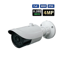 Load image into Gallery viewer, HDVD 4MP H.265 / H.264, 3.6mm, WDR, IP66, Wide Angle Lens, Night Vision up to 60FT, Outdoor/Indoor Bullet Type POE CCTV Surveillance Cameras
