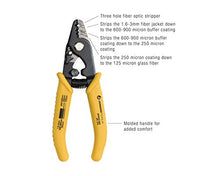 Load image into Gallery viewer, Jonard JIC-375 Three Hole Fiber Optic Stripper with TPR Handle, 6&quot; Length
