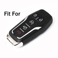 Load image into Gallery viewer, 2Pcs Coolbestda Silicone Key Fob Skin Remote Cover Case Keyless Entry Holder for Ford F-150 Lincoln Fusion MKZ Mustang MKC 5 Buttons Smart Key
