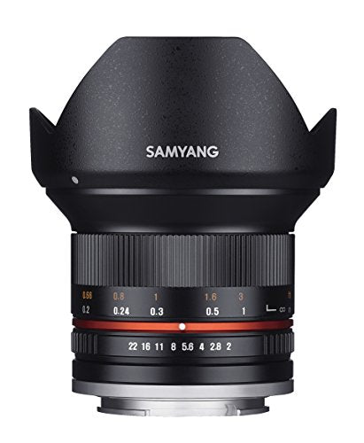 SAMYANG 1220508101 F 2.0 Aperture Lens (12 MM) for Samsung NX Black