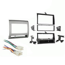 Load image into Gallery viewer, Compatible with Toyota Tacoma 2005 2006 2007 2008 2009 2010 2011 Single DIN Car Stereo Harness Radio Dash Kit Grey

