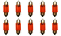 CEC Industries #3175A (Amber) Bulbs, 12 V, 10 W, SV8.5-8 Base, T-3.25 shape (Box of 10)