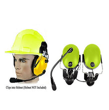 Load image into Gallery viewer, Pryme HBB-EM-HMY Hard Hat Dual Muff Yellow Headset (Requires K-Cord)
