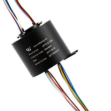 Load image into Gallery viewer, ? 12.7mm Through Bore Slip Ring Transmitting Current with 300rpm Rotating Speed (12 ckt 5A)
