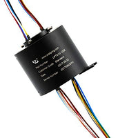 ? 12.7mm Through Bore Slip Ring Transmitting Current with 300rpm Rotating Speed (12 ckt 5A)
