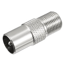Load image into Gallery viewer, uxcell 10 Pcs Silver Tone Metric F Female to PAL Male Jack Adapter Connector
