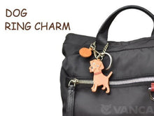 Load image into Gallery viewer, Labrador Retriever Leather Dog Bag/Key Ring Charm VANCA CRAFT-Collectible Keychain Made in Japan

