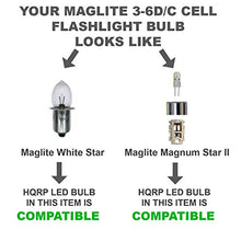Load image into Gallery viewer, HQRP Ultra Bright 300Lm High Power 3W LED Conversion Upgrade Bulb Compatible with Maglite 3D 4D 5D 6D / 3C 4C 5C 6C / 3-4-5-6 D/C Cell Torch Flashlights
