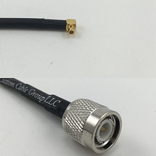 12 inch RG188 MMCX MALE ANGLE to TNC MALE Pigtail Jumper RF coaxial cable 50ohm Quick USA Shipping