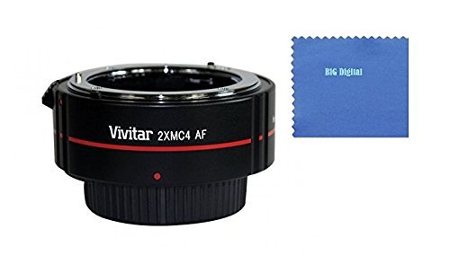 Vivitar 2x DG Teleconverter (4 Elements) for Nikon AF & AF-S, 80-400mm f/4.5-5.6G , 800mm f/5.6E, 200-400mm f/4G, 300mm f/2.8G, 70-200mm f/2.8G, 200mm f/2G, 105mm f/2.8G, 300mm f/4D, 500mm f/4G, 70-20