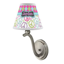 Load image into Gallery viewer, Harlequin &amp; Peace Signs Chandelier Lamp Shade (Personalized)
