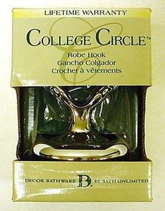 Decor Bathware College Circle Robe Hook in Chrome