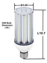 Load image into Gallery viewer, 60W LED Corn Light Bulb E39 Mogul Base LED Lights Equivalent(300W) 5000K Daylight IP65 Waterproof Replacement HID HPS for Indoor Area Warehouse High Bay Street Light
