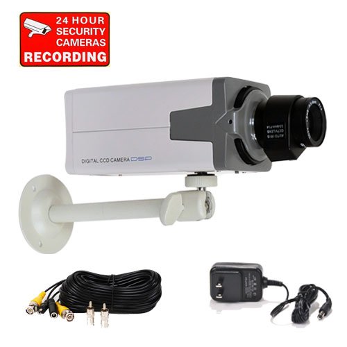VideoSecu Day Night 700 TVL CCTV Home Video Security Camera Built-in 1/3