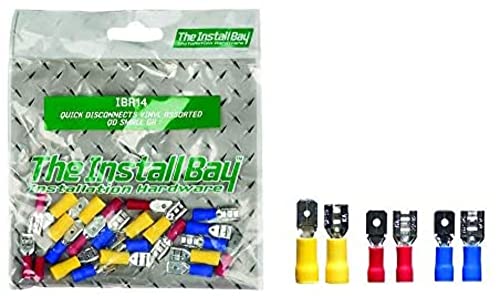 InstallBay Quick Disconnects Assorted .250 Vinyl - Retail Pack