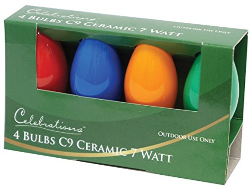 Celebrations C9 Replacement Bulbs Ceramic 7 W Multi-Colored10