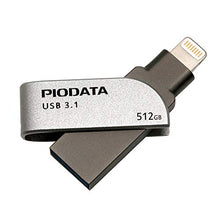 Load image into Gallery viewer, PioData iXflash 512GB MFi Certified Flash Pen Drive for iPhone/iPad/Mac/PC USB 3.1 Type A Lightning External Storage Memory Photo Stick
