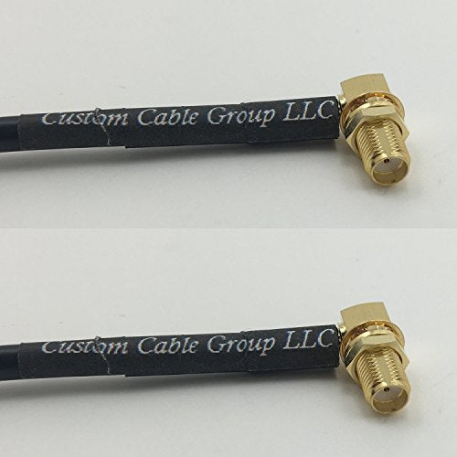 12 inch RG188 SMA Female Angle to SMA Female Angle Pigtail Jumper RF coaxial Cable 50ohm Quick USA Shipping