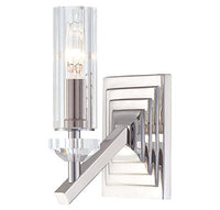 Metropolitan N2651-613 Sconce Polished Nickel Eidolon Krystal Glass Shades Fusano