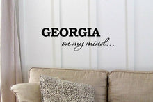 Load image into Gallery viewer, Georgia on my mind... Vinyl Decal Matte Black Decor Decal Skin Sticker Laptop
