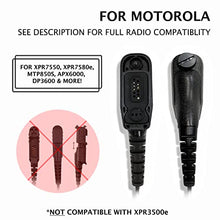 Load image into Gallery viewer, ProMaxPower 1-Wire Acoustic Tube Earpiece with PTT Button Mic for Motorola Two-Way Radios MTP850, DP3600, XiR P8668, XPR6350, XPR7550e
