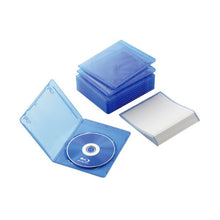 Load image into Gallery viewer, ELECOM Slim CD/DVD/Blu-ray Case 10pcs [Clear Blue] CCD-BLUS110CBU (Japan Import)
