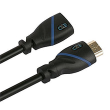 Load image into Gallery viewer, 1.5 FT (0.4 M) High Speed HDMI Cable Male to Female with Ethernet Black (1.5 Feet/0.4 Meters) Supports 4K 30Hz, 3D, 1080p and Audio Return CNE552620 (3 Pack)
