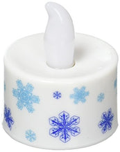 Load image into Gallery viewer, Biedermann &amp; Sons LED Snowflakes Tea Lights, Multi-Color, Box of 6
