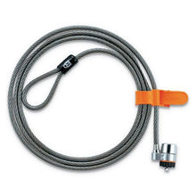 Load image into Gallery viewer, Laptop Computer Microsaver Security Cable W/lock, White Cable, Two Keys
