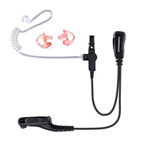 COMMIXC Walkie Talkie Earpiece, Covert Air Acoustic Tube Headset with Mic PTT, Compatible with Motorola Mototrbo APX4000 APX7000 APX8000 XPR6350 XPR6550 XPR7350 XPR7550 Two-Way Radios