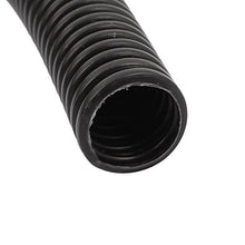 Load image into Gallery viewer, Aexit Black Plastic Tube Fittings 15mm x 12mm Flexible Corrugated Conduit Pipe Hose Tube Microbore Tubing Connectors 15.5m Long
