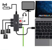 Load image into Gallery viewer, Vantec Link USB C Multi-Function Hub with Power Delivery, Gray (Cb-CU301MDSH)
