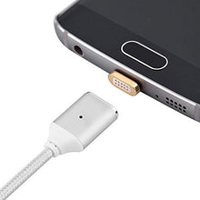 Load image into Gallery viewer, 2.4A Micro USB Magnetic Data Sync Adapter Charging Cable for Android Samsung Silver
